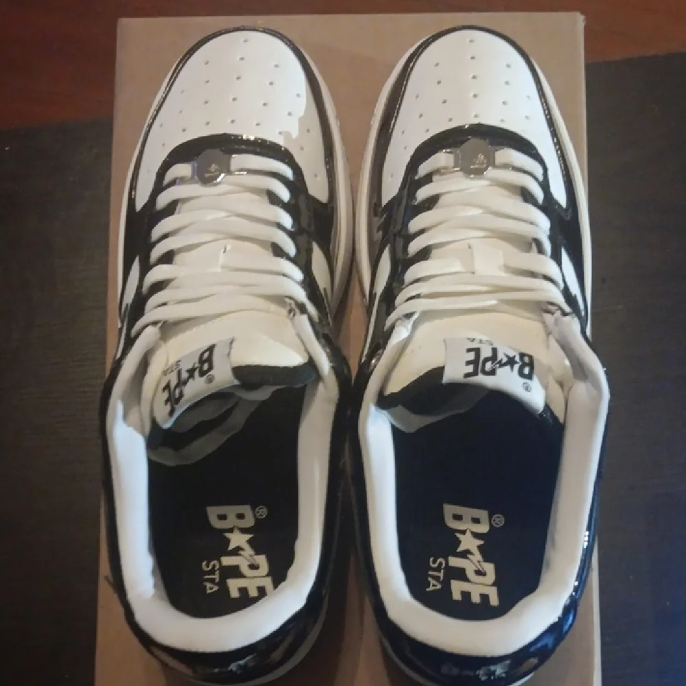 A Bathing Ape Bape Sta Low "Black" (2021) M9.5/W11 EUC - Picture 6 of 9